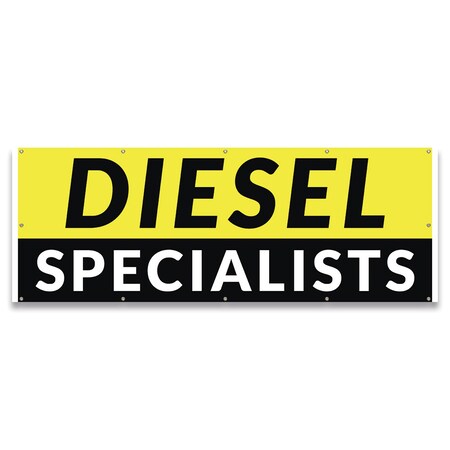 Signmission Diesel Specialists Banner Concession Stand Food Truck Single Sided B-120-30046